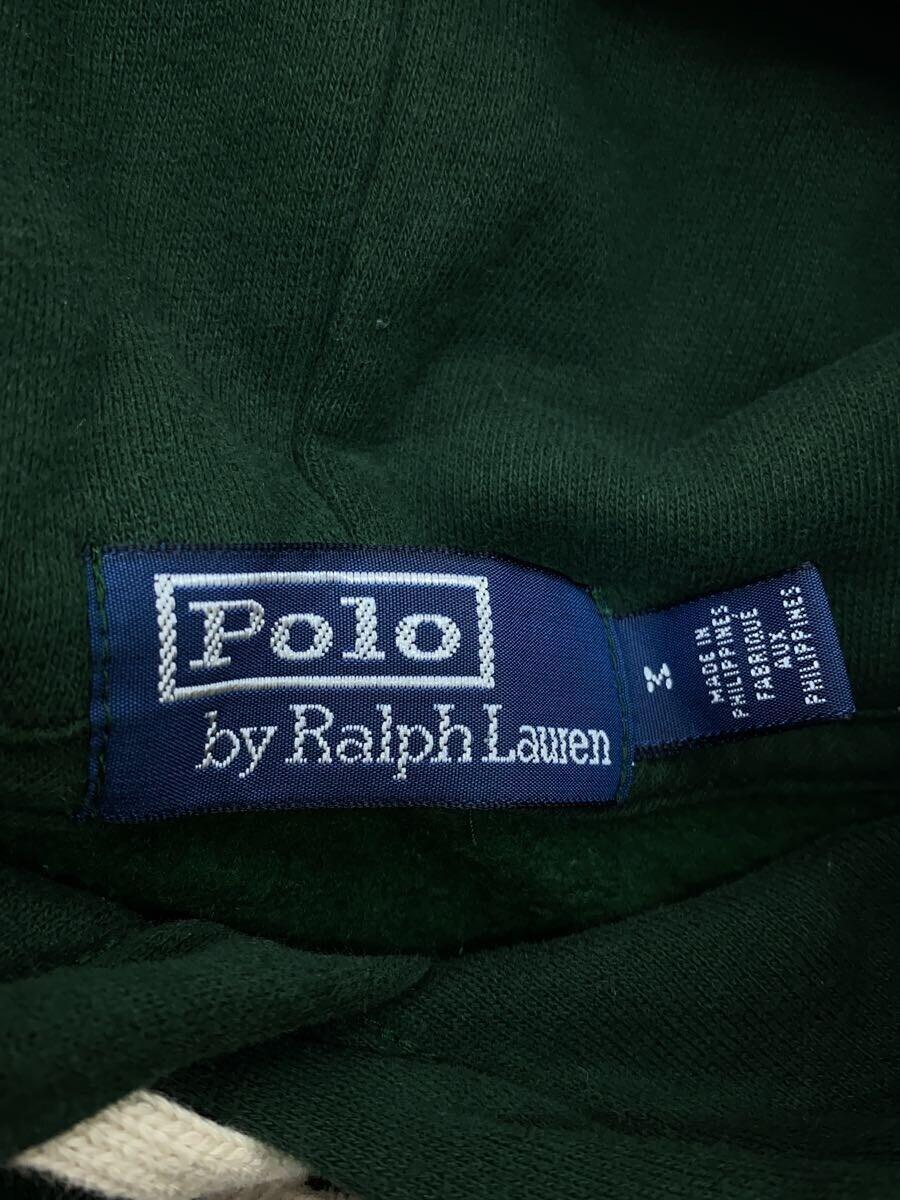 POLO RALPH LAUREN◆The Five Horsemen Hoodie/パーカー/M/コットン/GRN_画像3