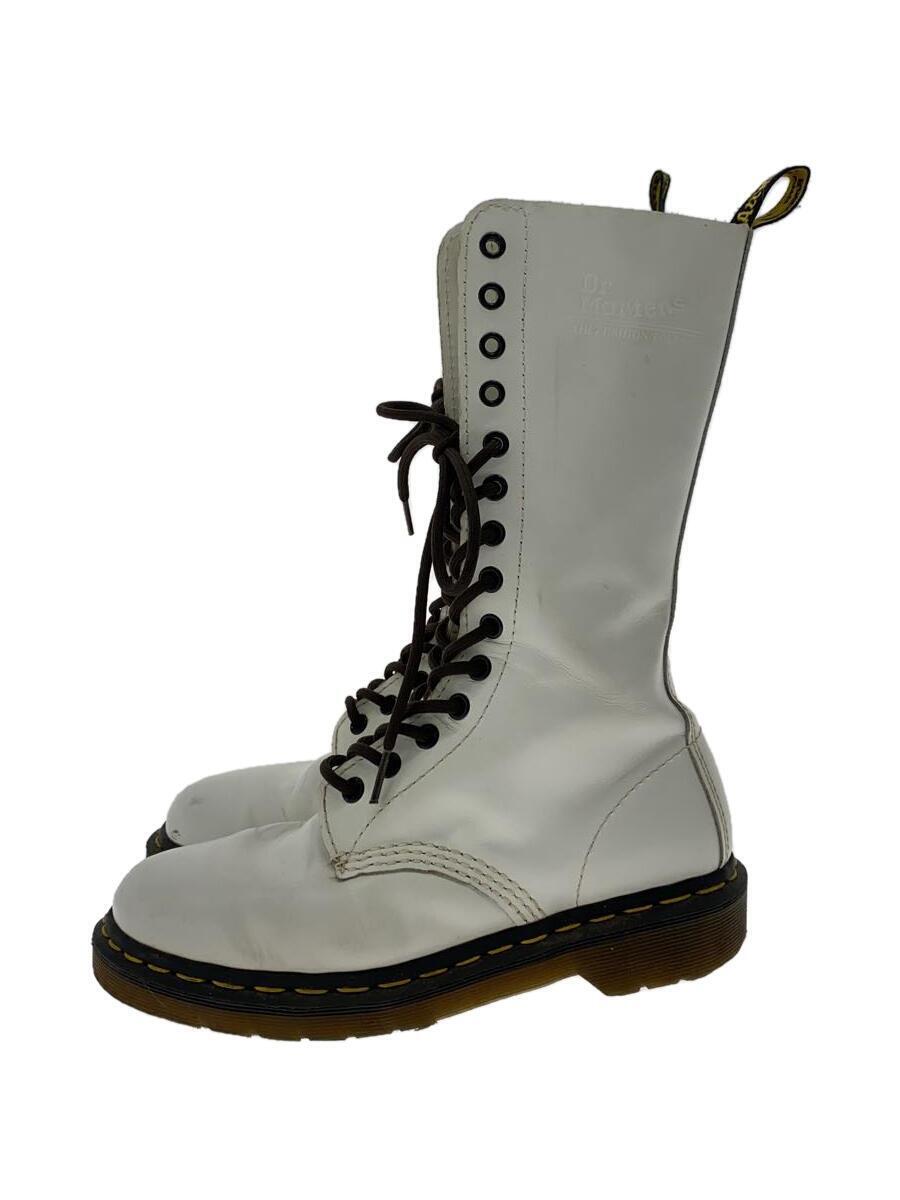 Dr.Martens◆ハイカットスニーカー/UK5/WHT/レザー/AW006_画像1