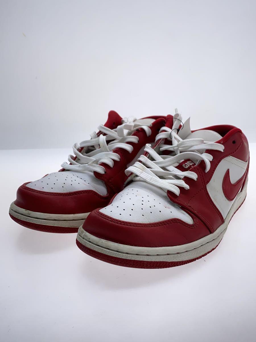 NIKE◆AIR JORDAN 1 LOW_エアジョーダン1ロー/27.5cm/553558-611/レッド_画像2