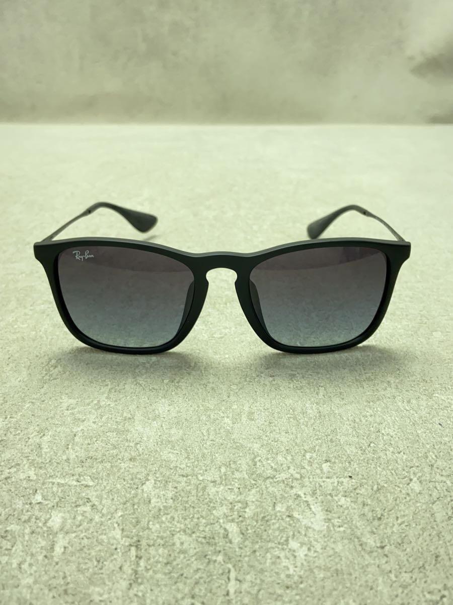 Ray-Ban◆サングラス/ウェリントン/メタル/BLK/PUP/メンズ/RB4187-F_画像1