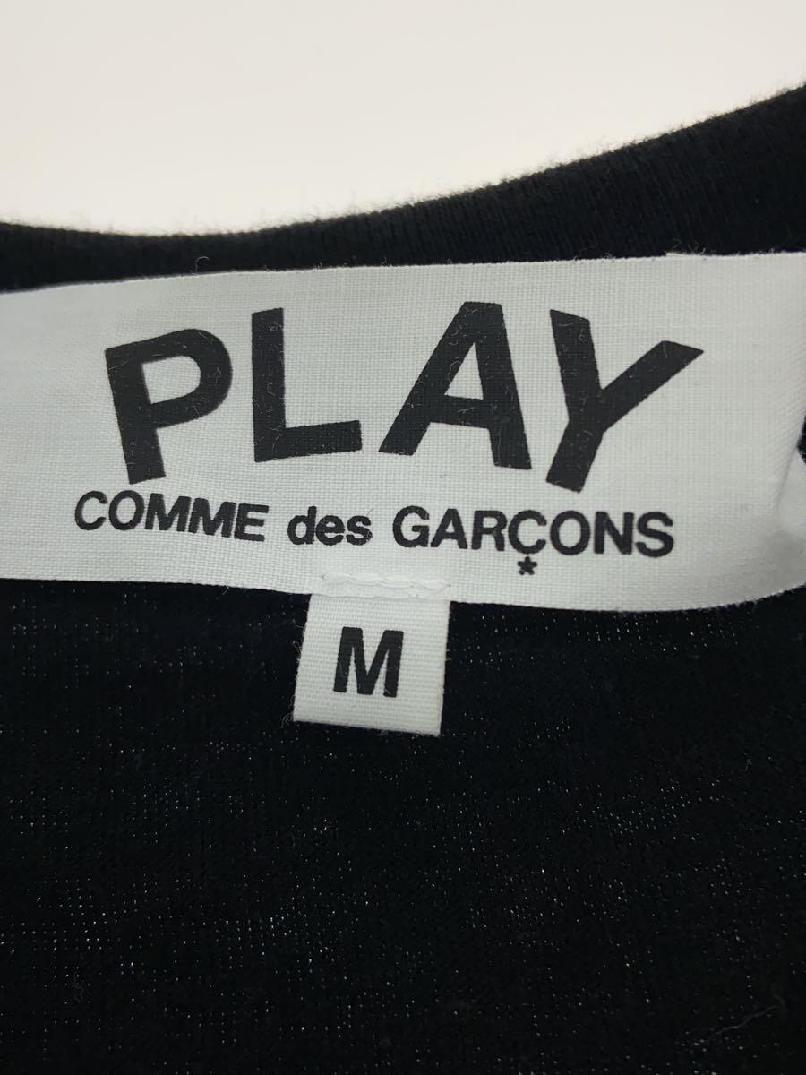 PLAY COMME des GARCONS◆Tシャツ/M/コットン/BLK/AZ-T226_画像3