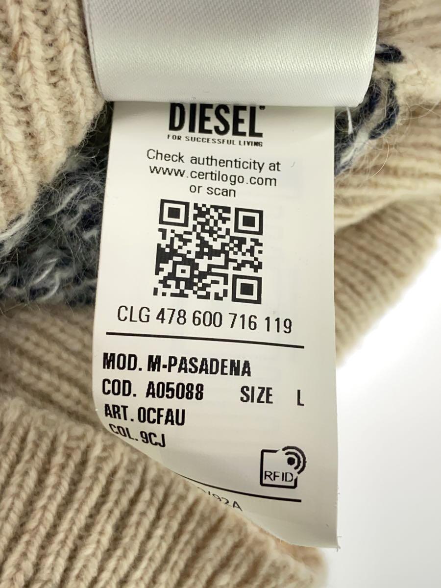 DIESEL◆M-PASADENA/クロップド丈ニット・セーター(厚手)/L/ウール/マルチカラー/ディーゼル_画像4