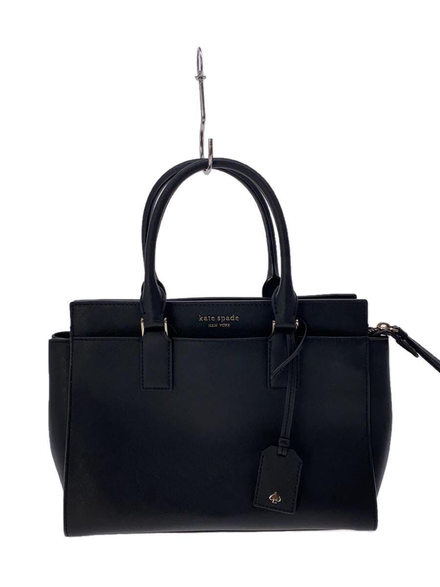 kate spade new york◆ハンドバッグ/-/BLK/無地/wkru5851_画像1