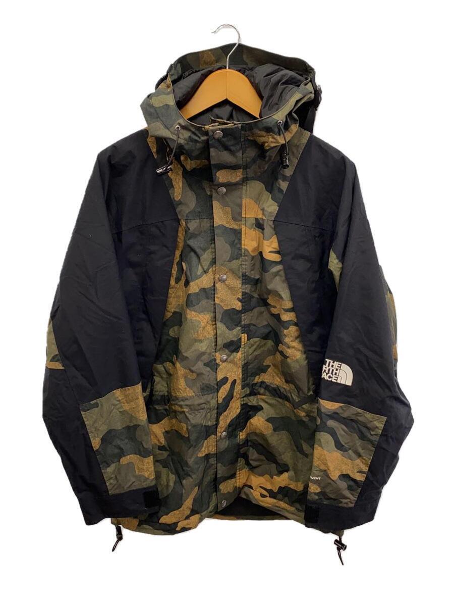 THE NORTH FACE◆マウンテンパーカ/S/ポリエステル/BLK/カモフラ/F19Y264_画像1