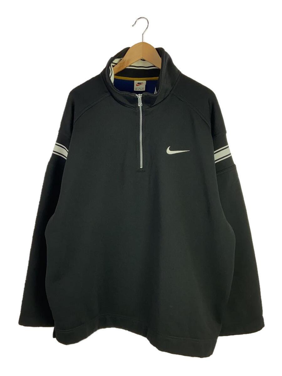 NIKE◆トップス/XL/ポリエステル/BLK/無地_画像1