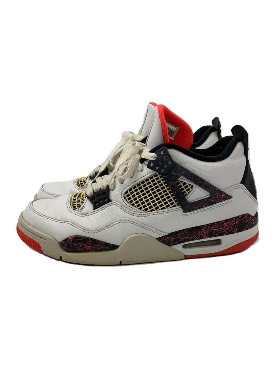 NIKE◆AIR JORDAN 4 RETRO/エアジョーダンレトロ/ホワイト/308497-116/27.5cm/WHT_画像1