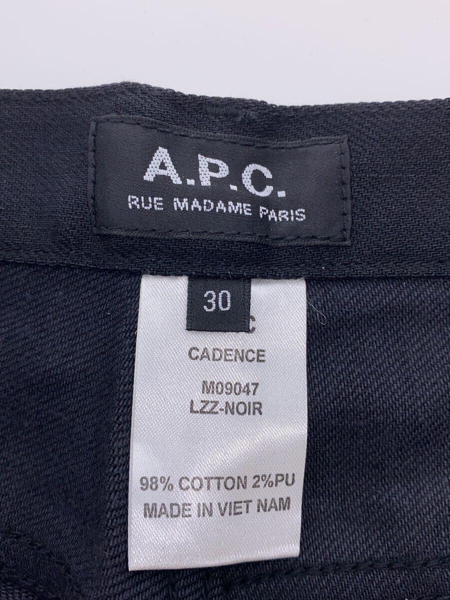 A.P.C.◆ニュースタンダードブラックデニムパンツ/ボトム/30/コットン/BLK/M09047_画像4