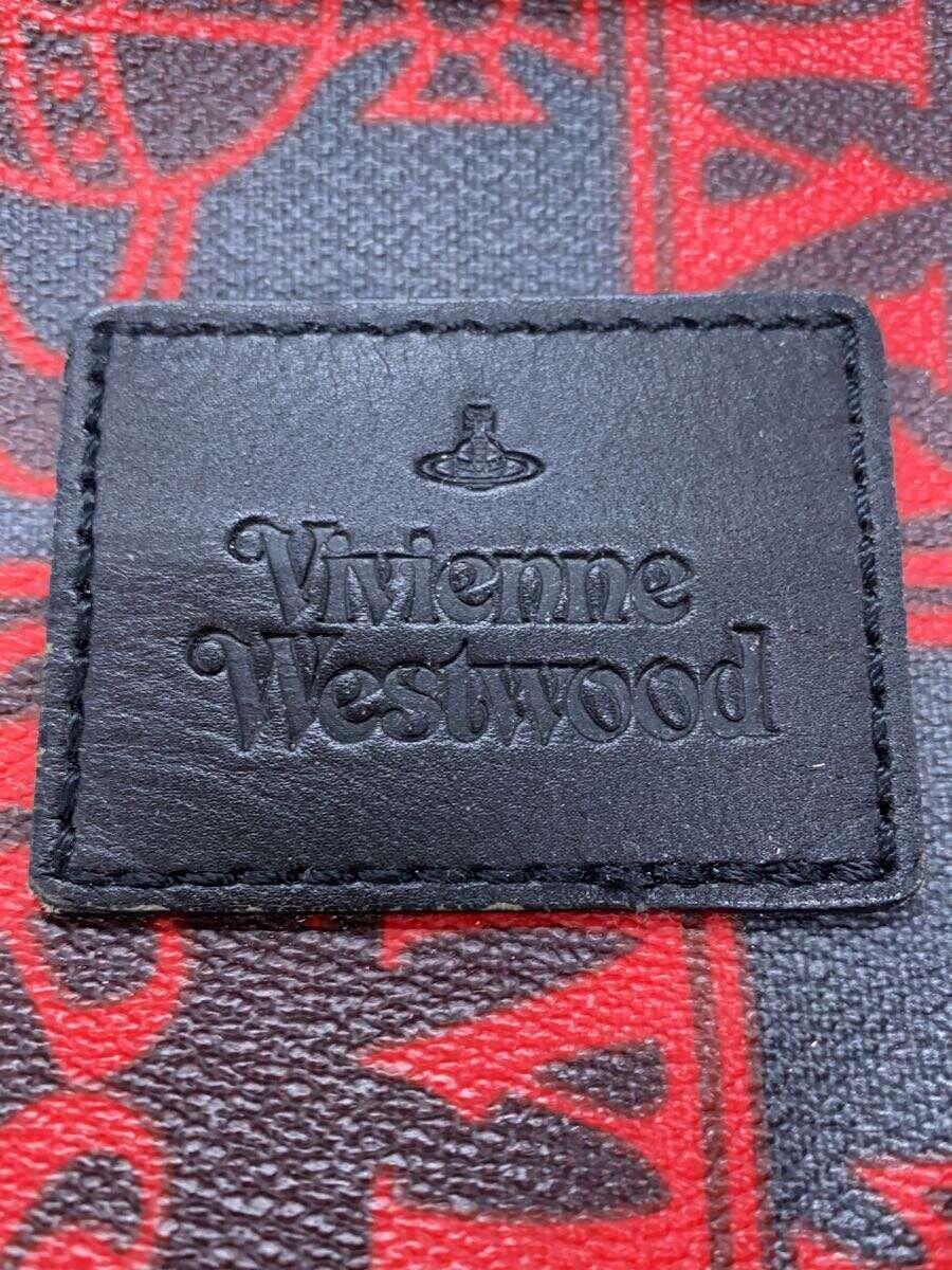 Vivienne Westwood◆リュック/PVC/RED/総柄_画像4