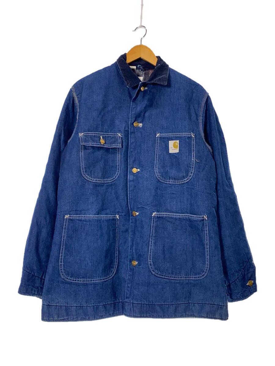 Carhartt◆70s/裏地ブランケット/表記40Lカバーオール/70s/コットン/IDG/無地_画像1