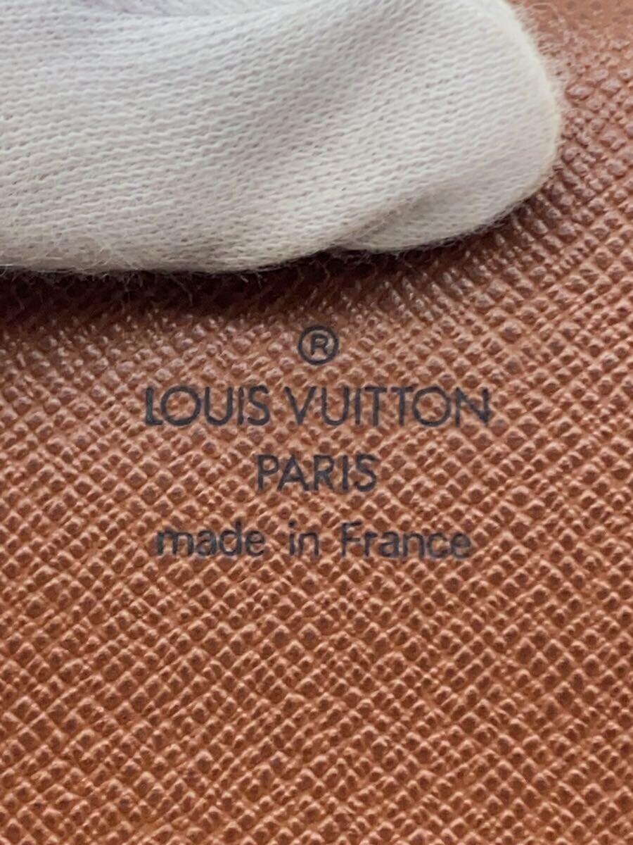 LOUIS VUITTON◆ポルト・モネ・ビエ・トレゾール_モノグラム・キャンバス_BRW/PVC/BRW/メンズ_画像3