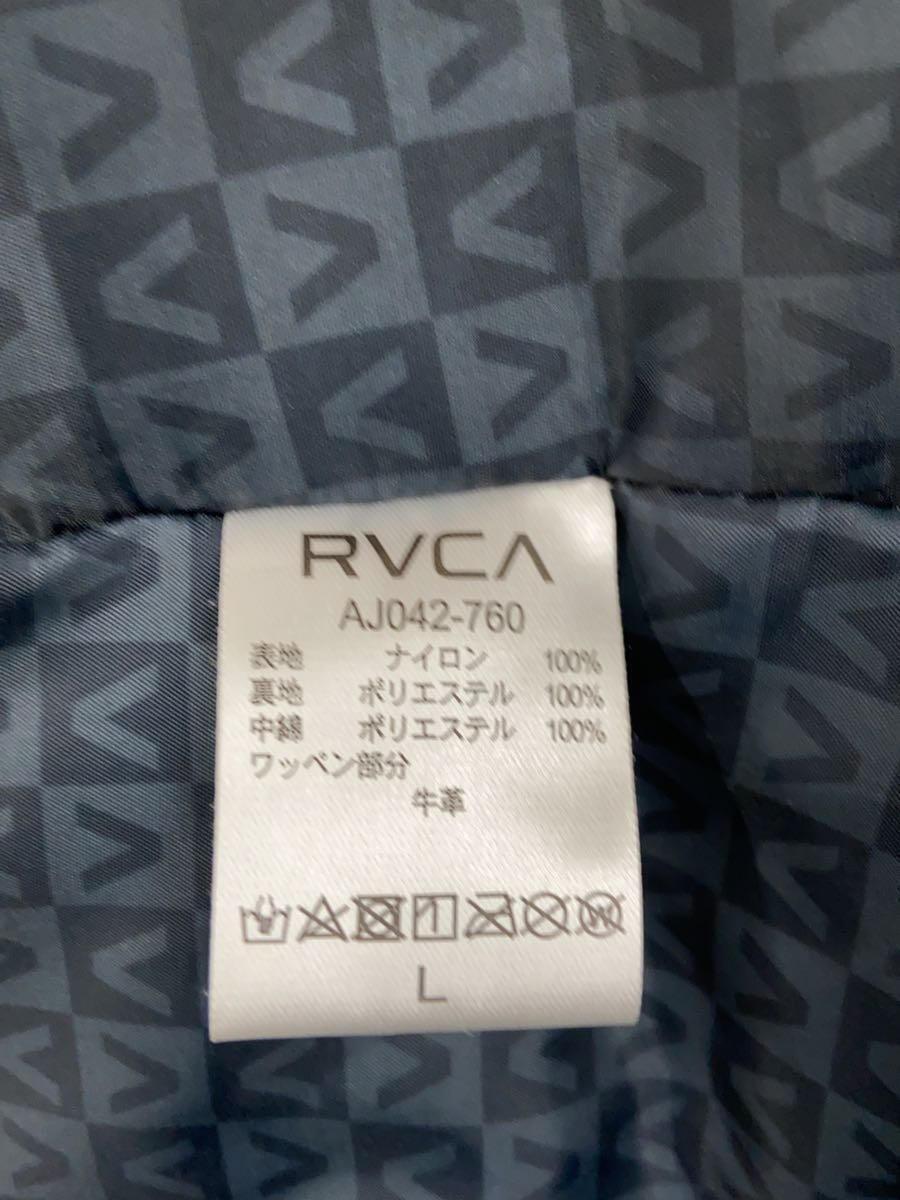 RVCA◆PUFFA JACKET/ナイロンジャケット/L/ナイロン/BLK/無地/AJ042-76_画像4