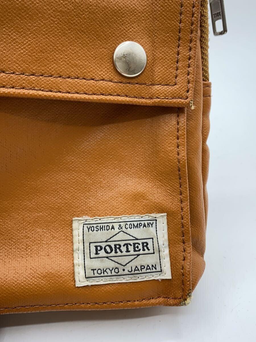 PORTER◆ショルダーバッグ/レザー/CML/707-07144_画像5