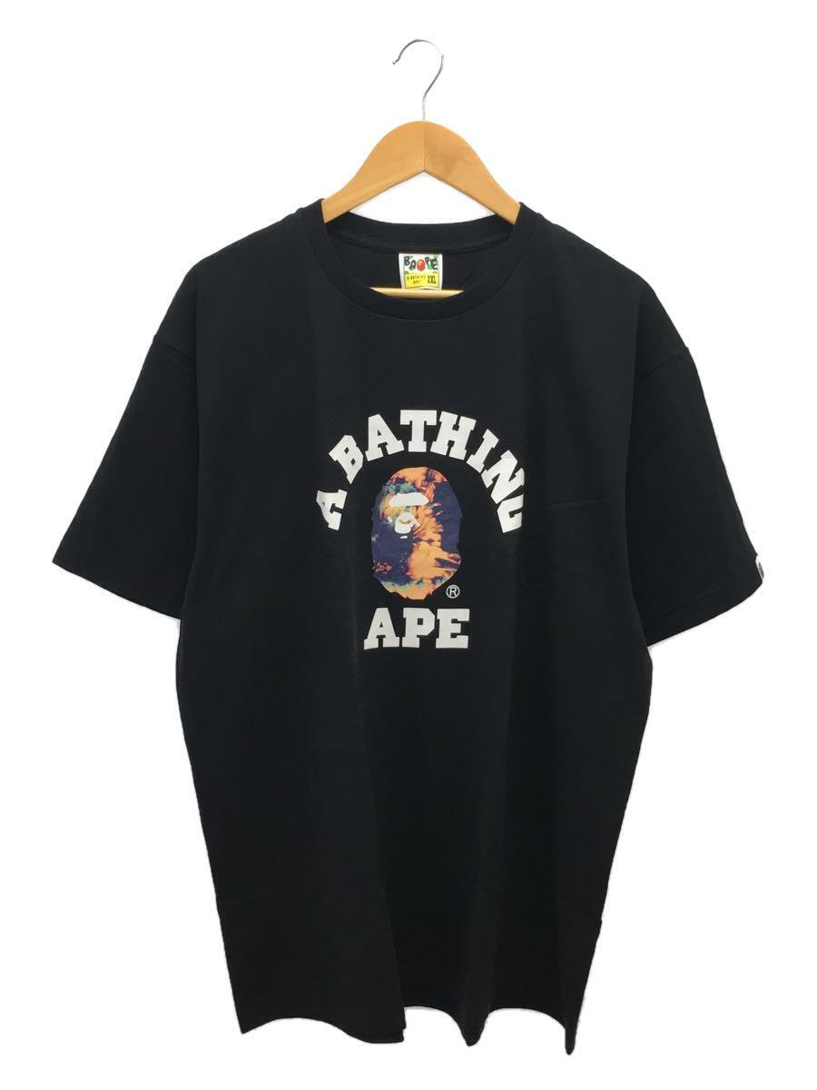 A BATHING APE◆Tシャツ/XXL/コットン/BLK/001TEI301034M_画像1