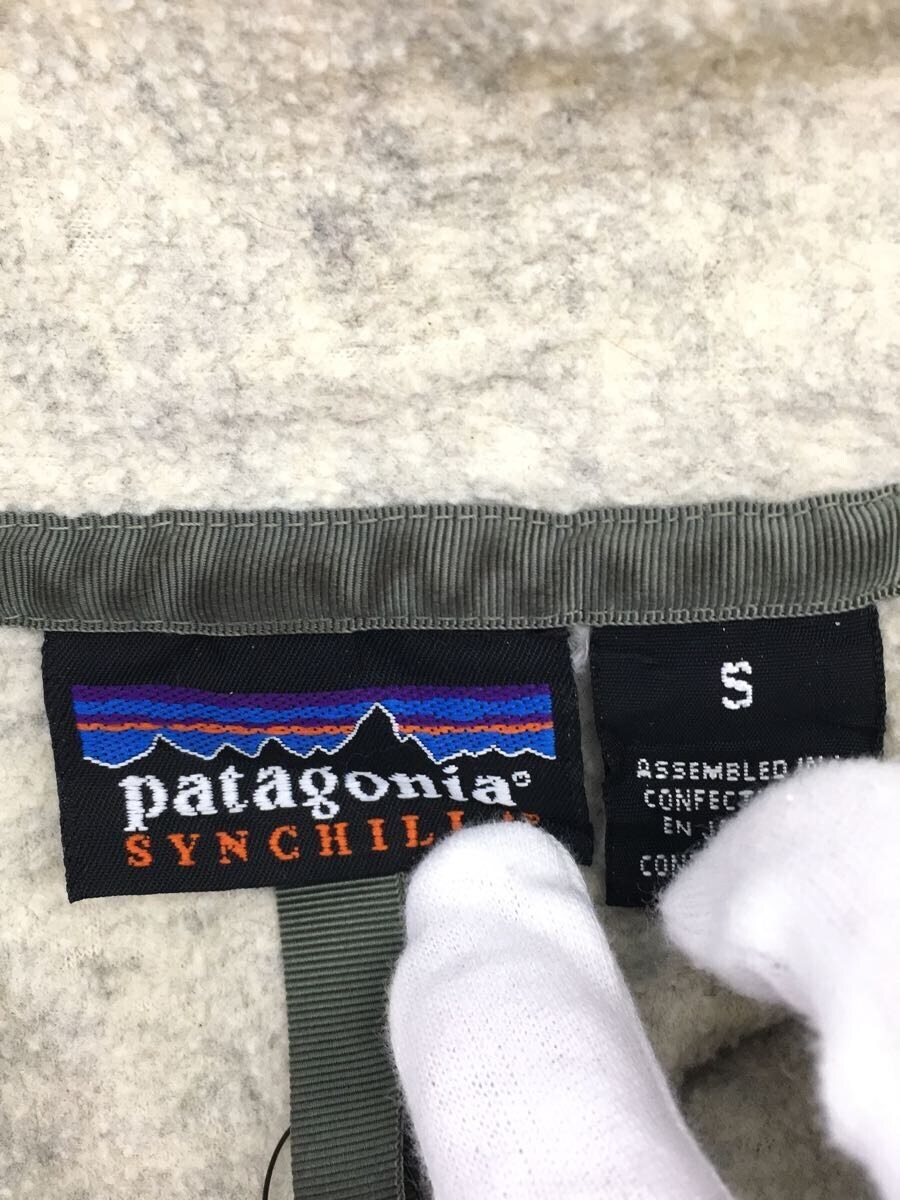 patagonia◆フリースジャケット/S/ポリエステル/GRY/25450_画像3