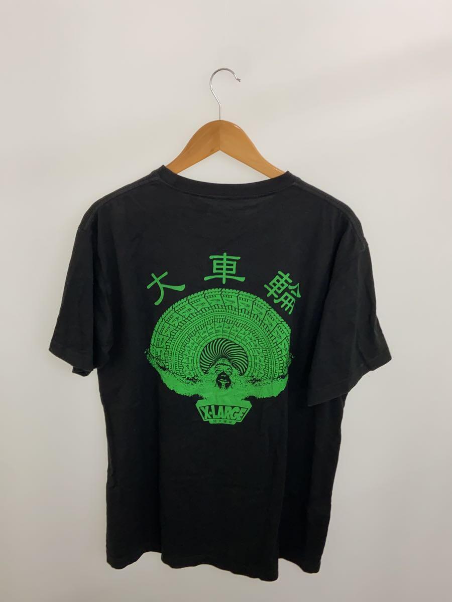 X-LARGE◆大車輪/Tシャツ/L/コットン/BLK/プリント//_画像2