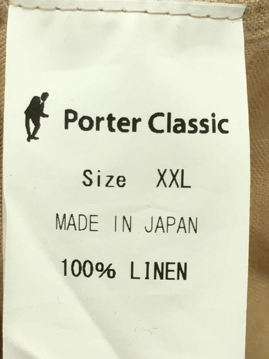 Porter Classic◆ロールアップシャツ/長袖シャツ/XXL/リネン/ベージュ//_画像3