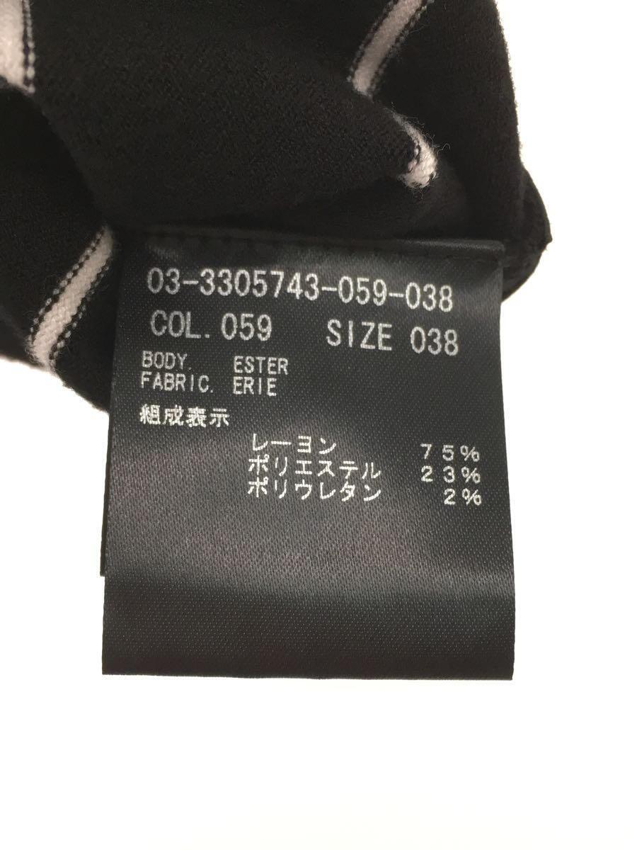 theory luxe◆23SS/Erie Ester/ノースリーブワンピース/38/レーヨン/BLK/ストライプ/03-3305743///_画像4