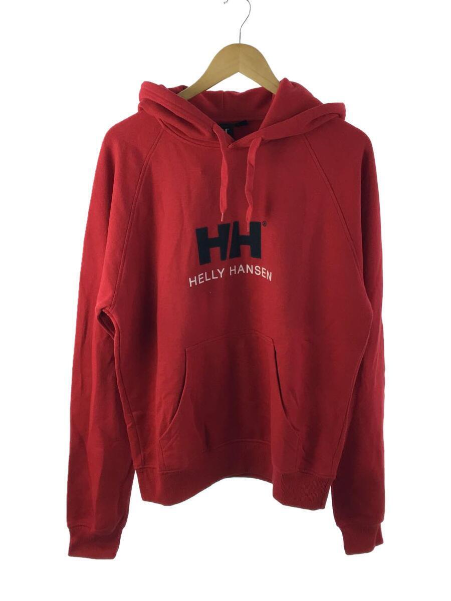 HELLY HANSEN◆パーカー/M/コットン/RED//_画像1