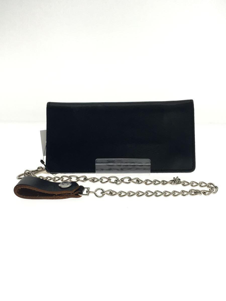 Schott◆PERFECTO WALLET/長財布/レザー/BLK/メンズ//_画像2