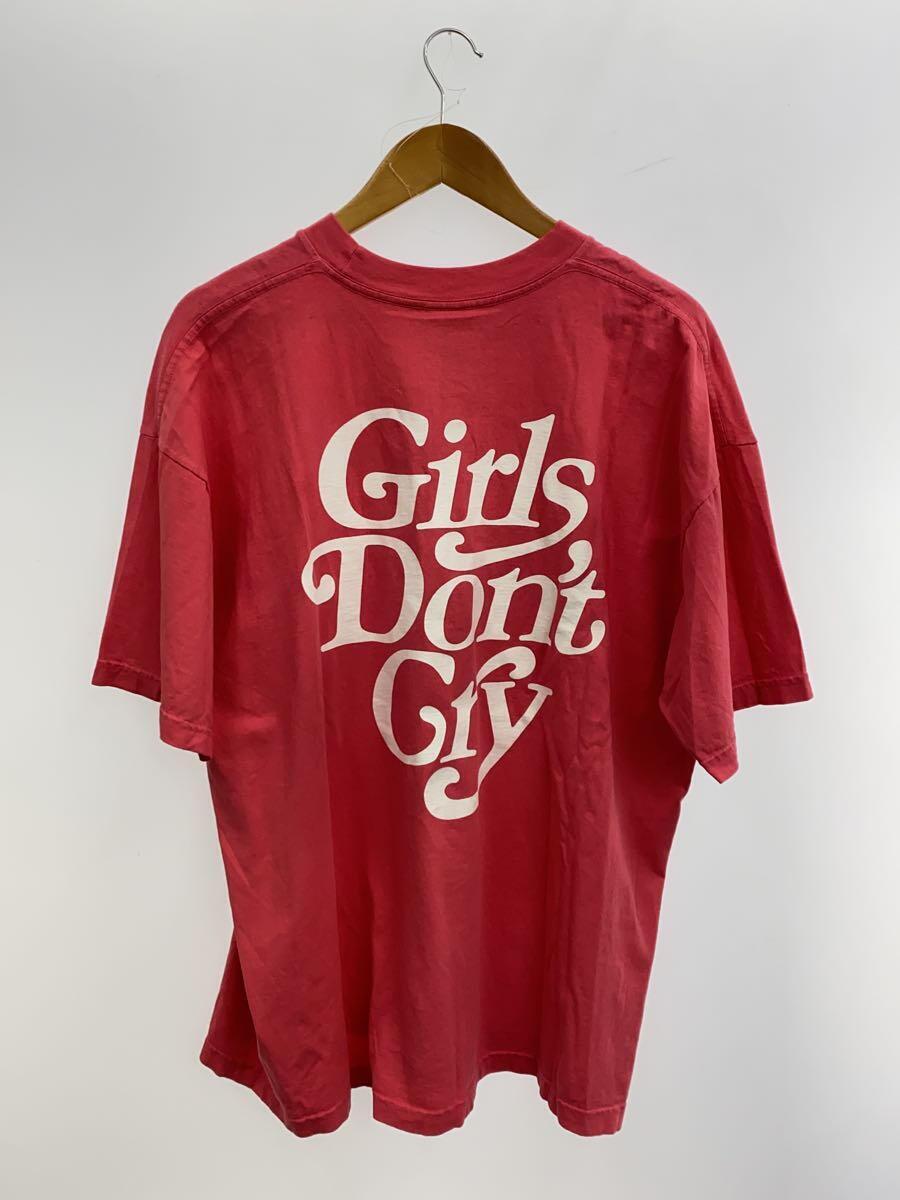 Girls Don’t Cry◆19AW/BIG LOGO T-SHIRT/Tシャツ/XL/コットン/PNK//_画像2