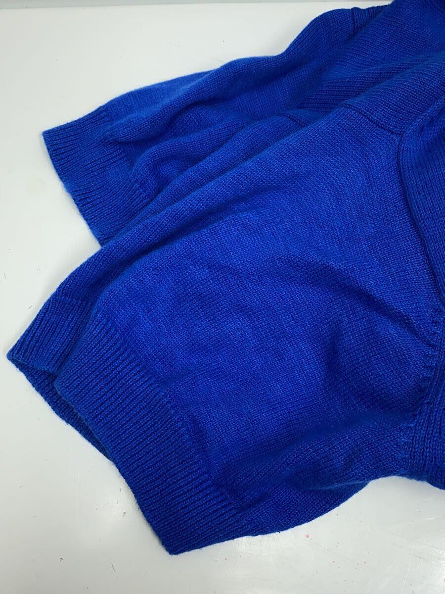 ISSEY MIYAKE◆ヘンリーネック半袖セーター(薄手)/M/コットン/BLU/ME41KM001//_画像6