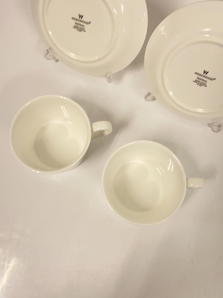 WEDGWOOD◆カップ&ソーサー/2点セット/WHT/ミストラル/MISTRAL//_画像5