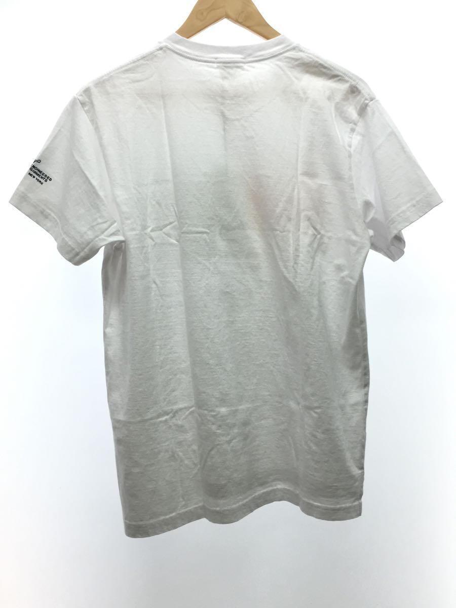 Engineered Garments◆18ss/love&music/Tシャツ/M/コットン/白/プリント/タグ付き_画像2