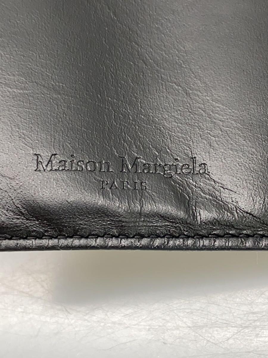 Maison Margiela◆2つ折り財布/レザー/BLK/メンズ/S35UI0447_画像3