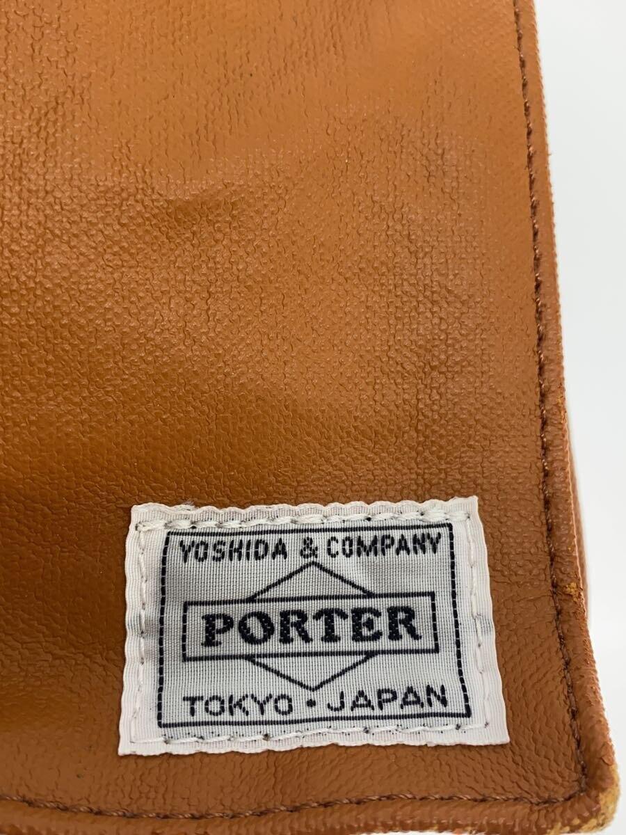 PORTER◆バッグ/レザー/CML/無地_画像5