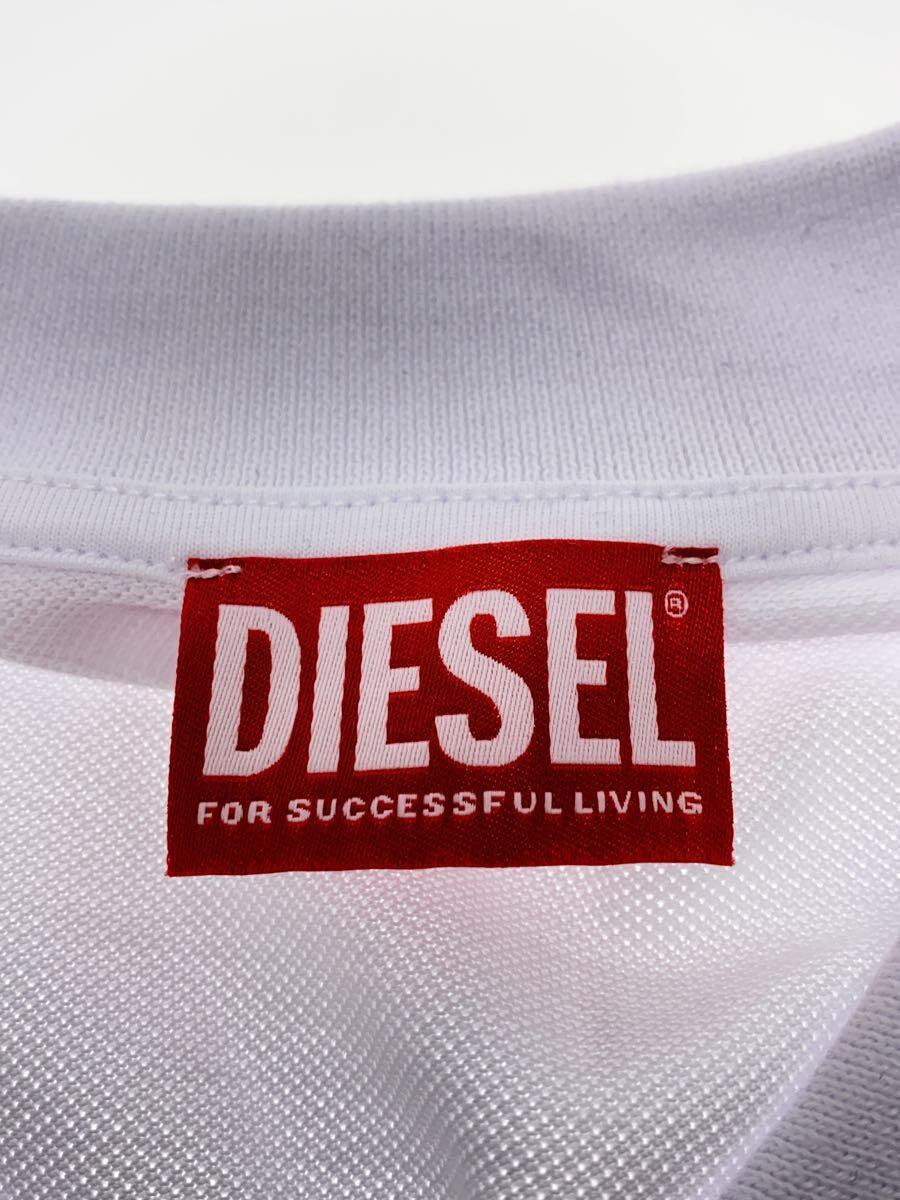 DIESEL◆ポロシャツ/XL/コットン/WHT/A03838_画像3