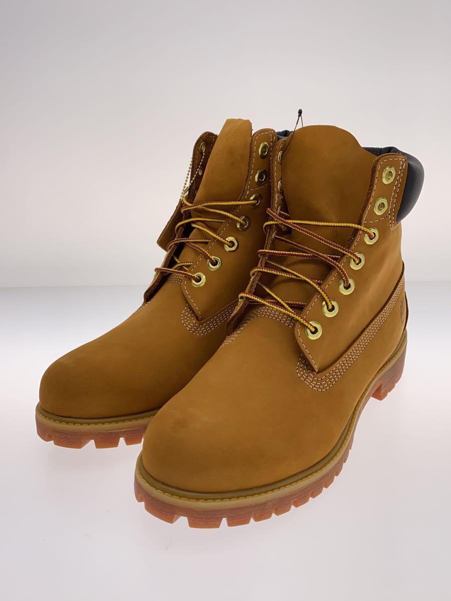 Timberland◆レースアップブーツ/US9/CML/キャメル/レザー/TB010061//_画像2