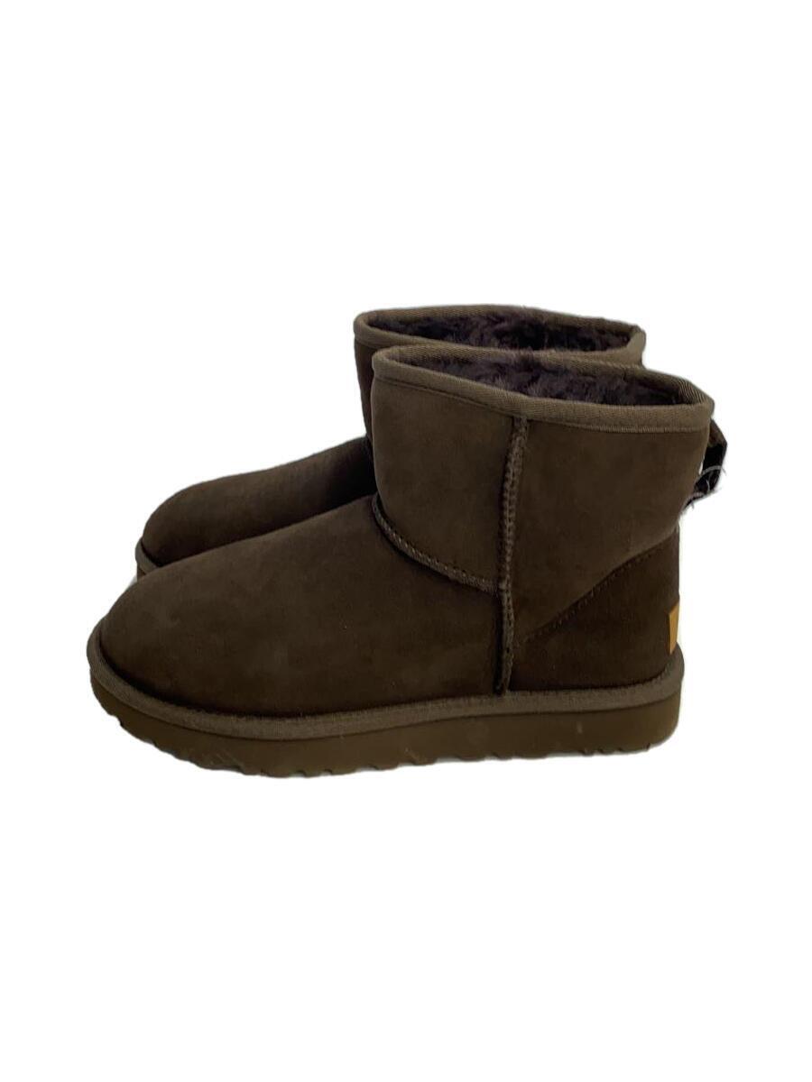 UGG australia◆ショートブーツ/24cm/BRW/ムートンブーツ_画像1