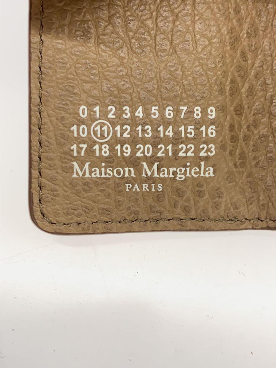 Maison Margiela◆3つ折り財布/レザー/BEG/アニマル/メンズ/S36UI0416/正面汚れ有_画像3