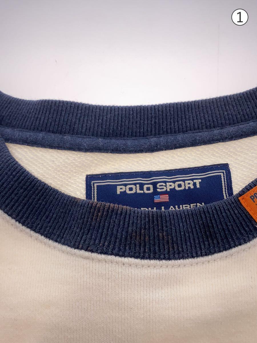 POLO SPORT◆スウェット/コットン/ホワイト_画像6