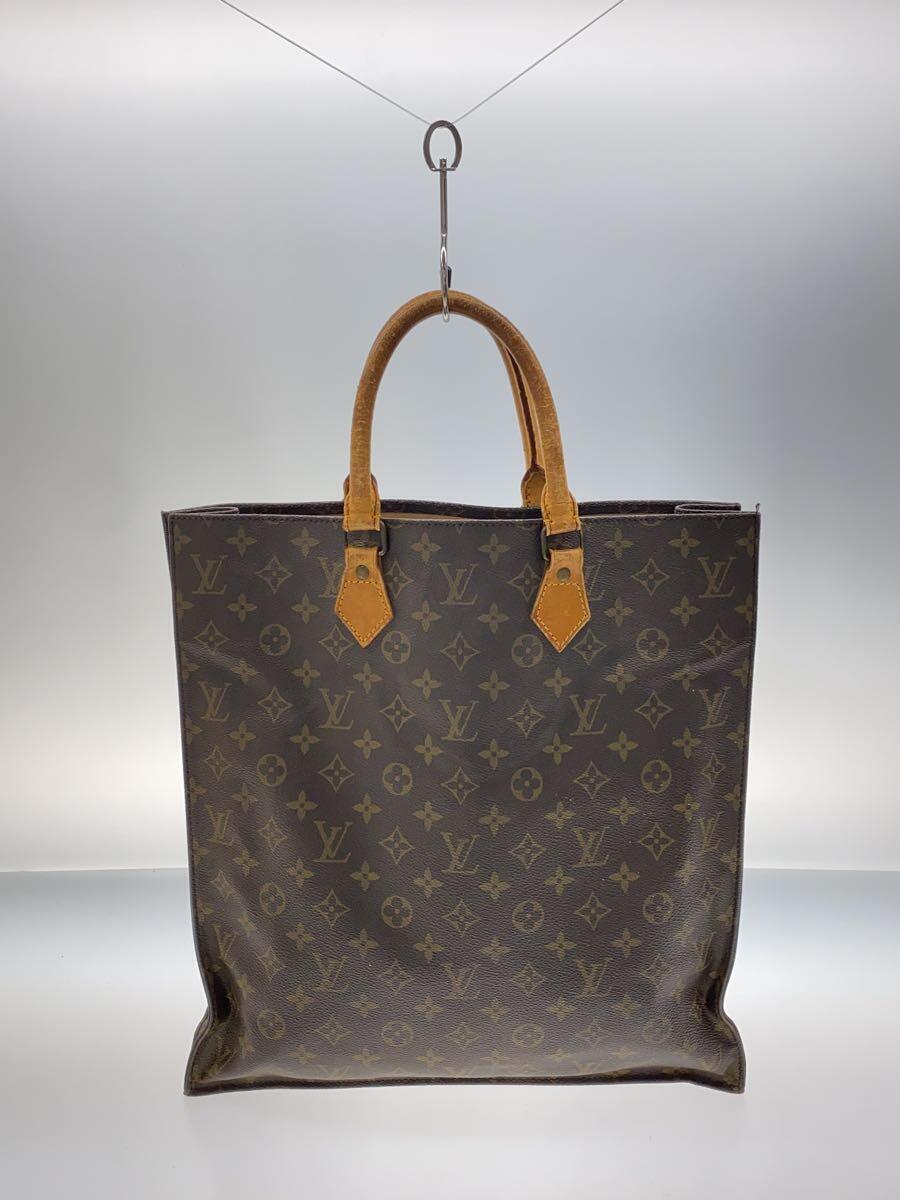 LOUIS VUITTON◆1)サック・プラ_モノグラム・キャンバス_BRW/PVC/BRW_画像3