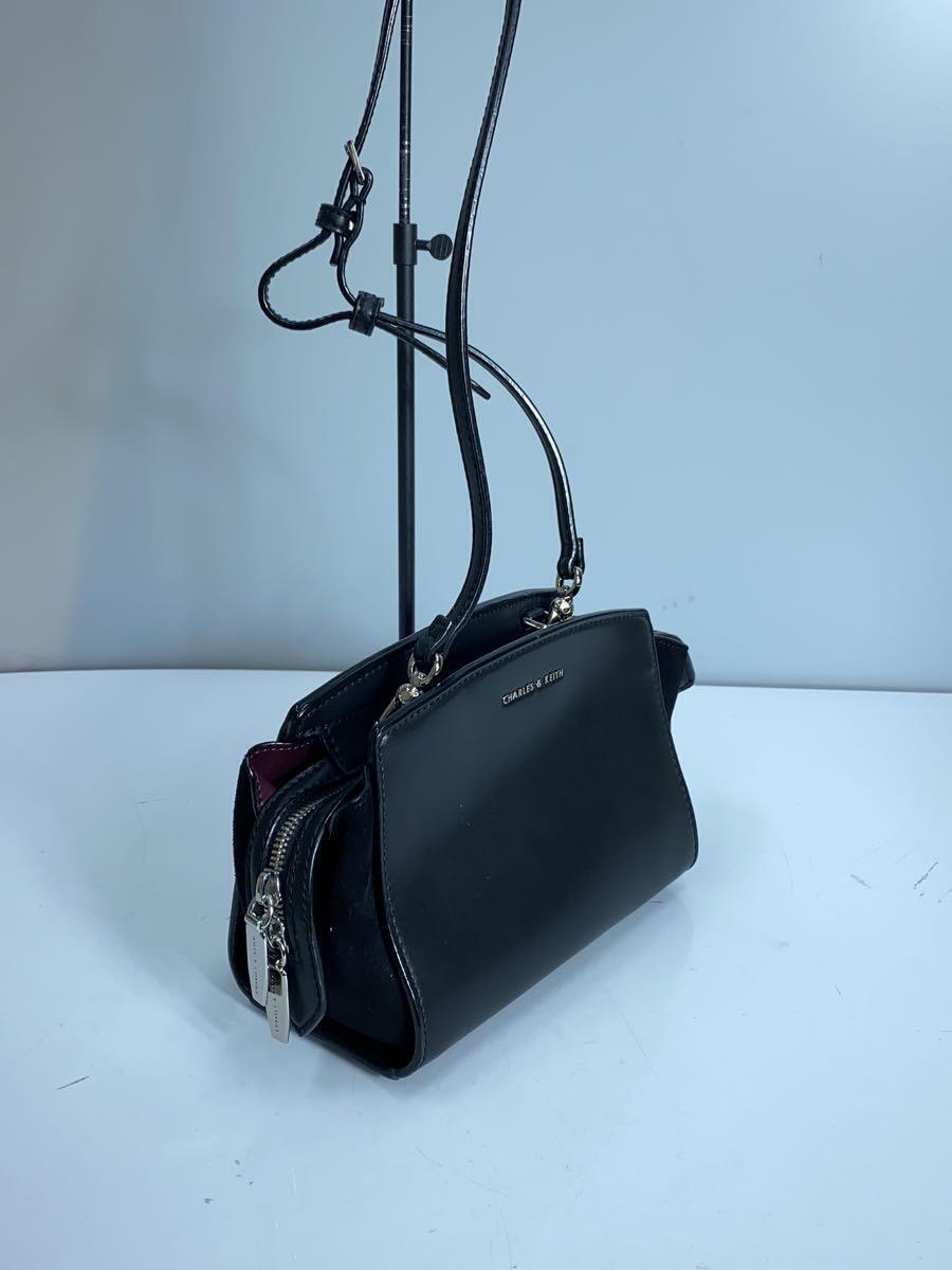 CHARLES&KEITH◆ショルダーバッグ/-/BLK_画像2