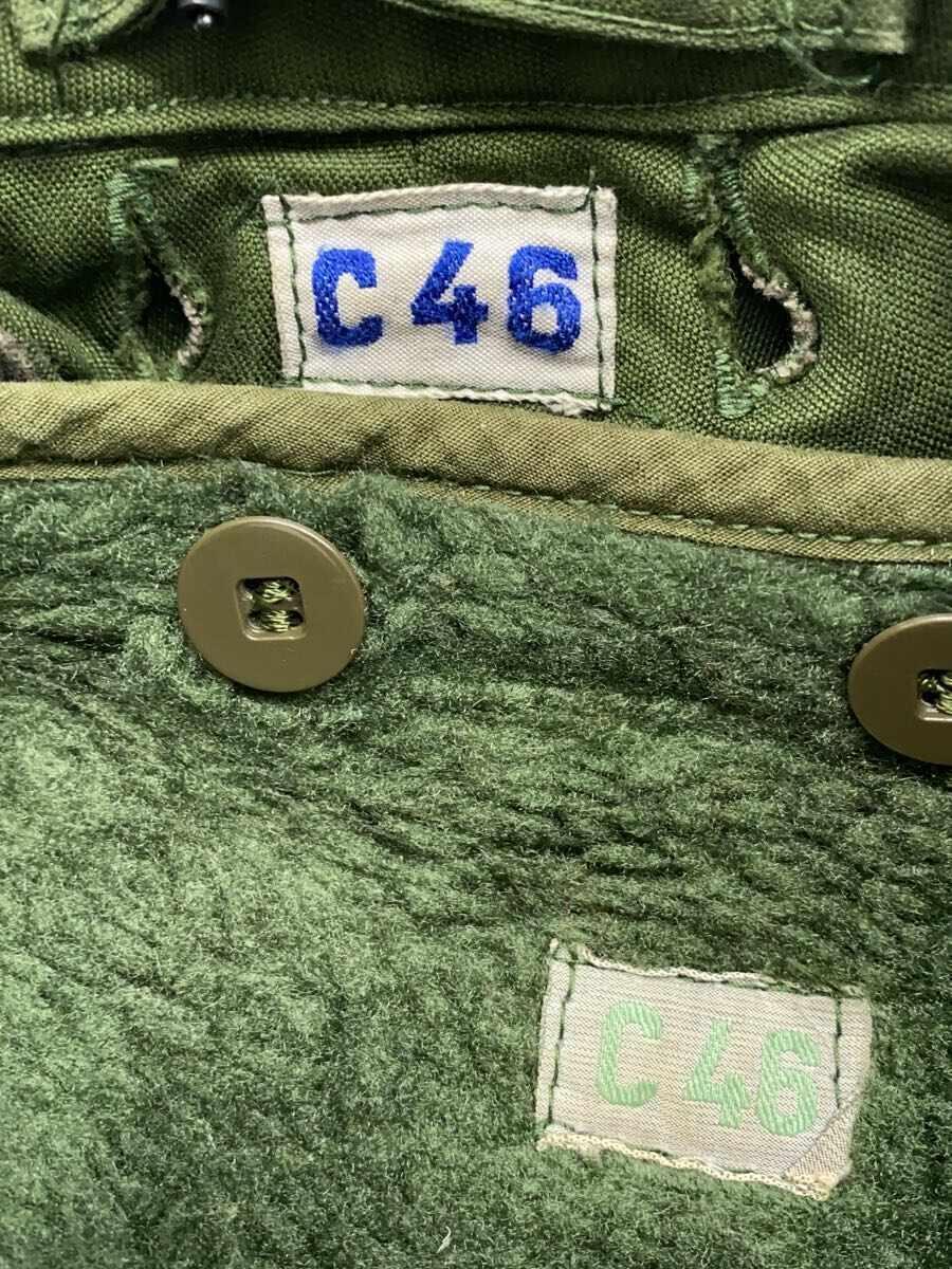 MILITARY◆スウェーデン軍/M59/ボアライナーコート/C46/コットン/KHK/無地_画像3