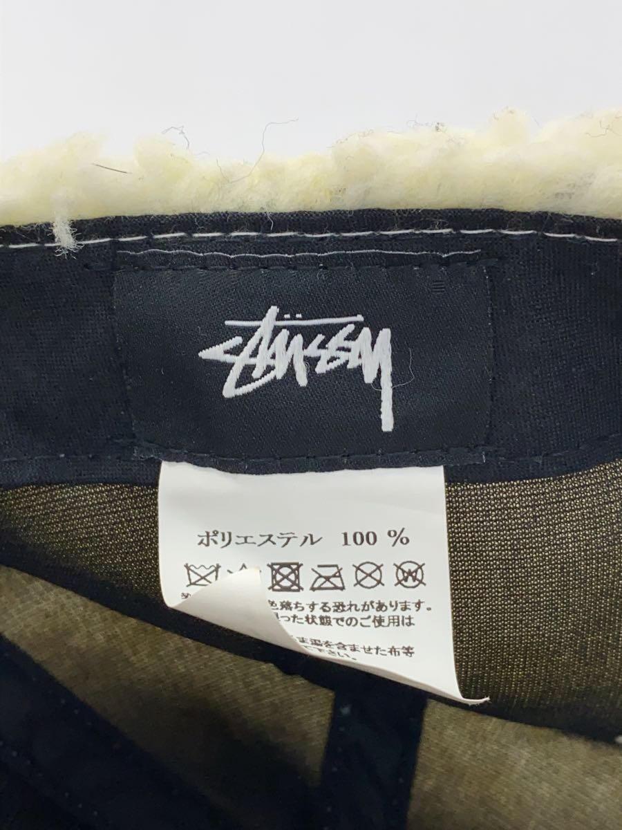 STUSSY◆キャップ/FREE/ポリエステル/WHT/無地/メンズ_画像5