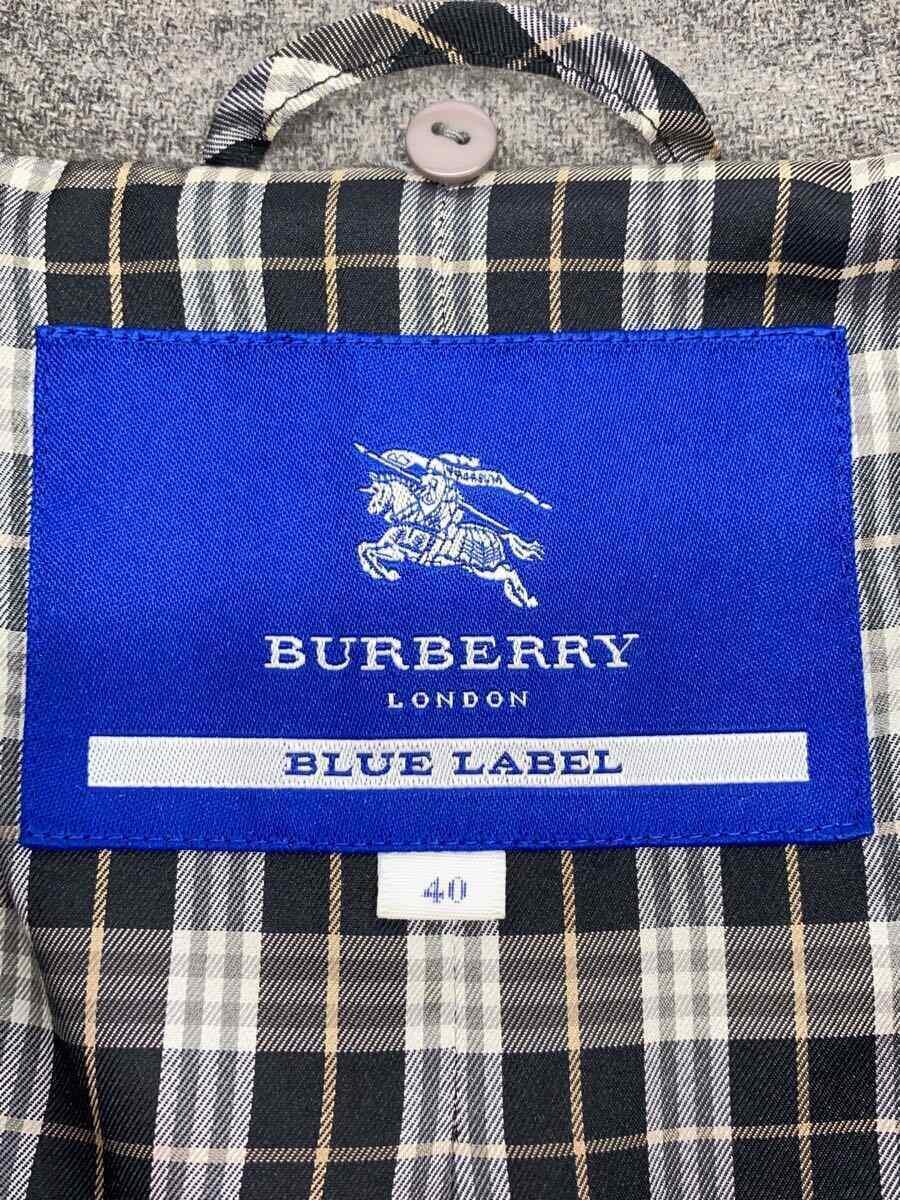 BURBERRY BLUE LABEL◆コート/40/ウール/GRY/無地/E1B32-260-07_画像3