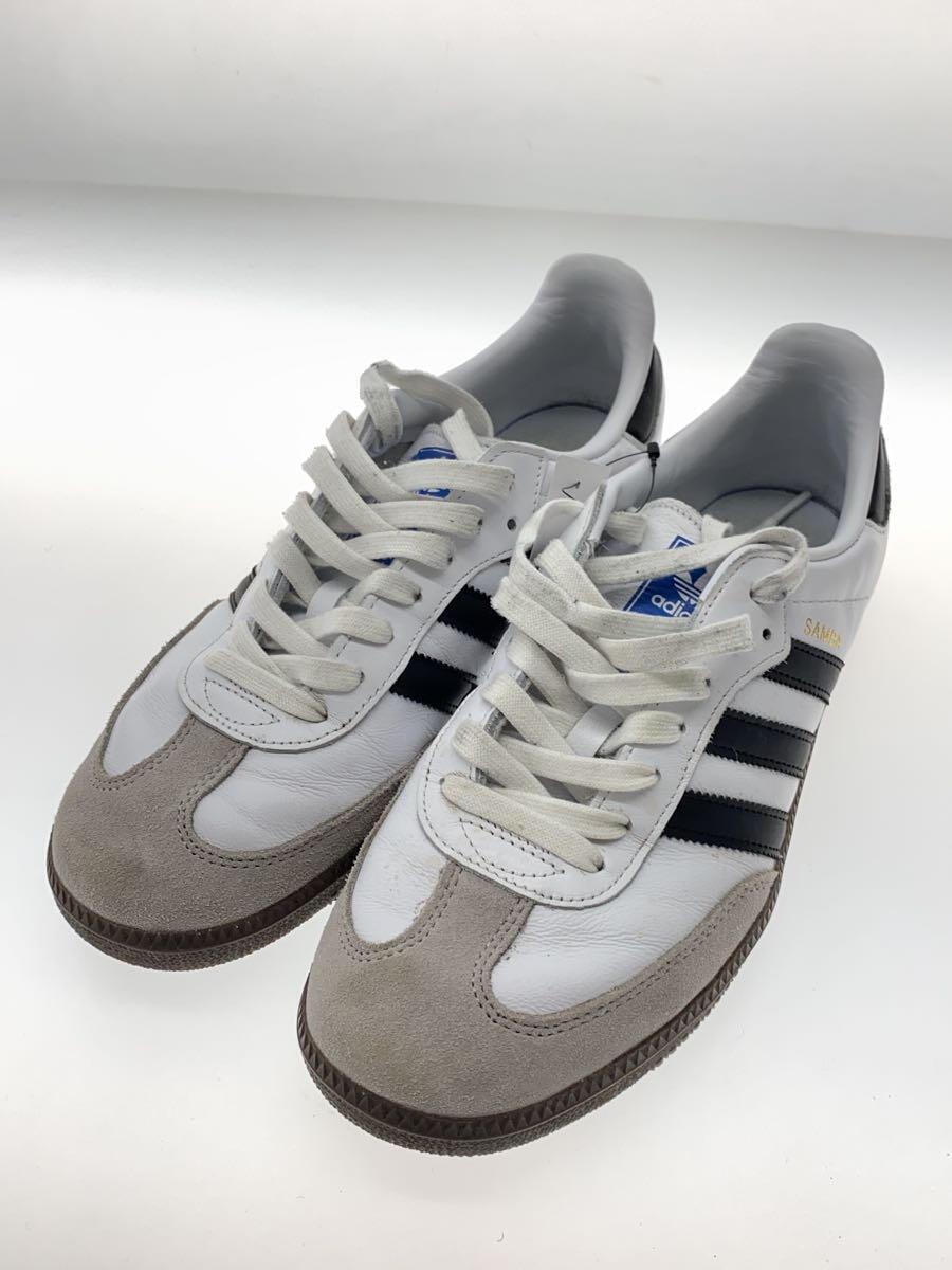 adidas◆オリジナルス/SAMBA OG/サンバ/ホワイト/B75806/27cm/WHT/レザー_画像2