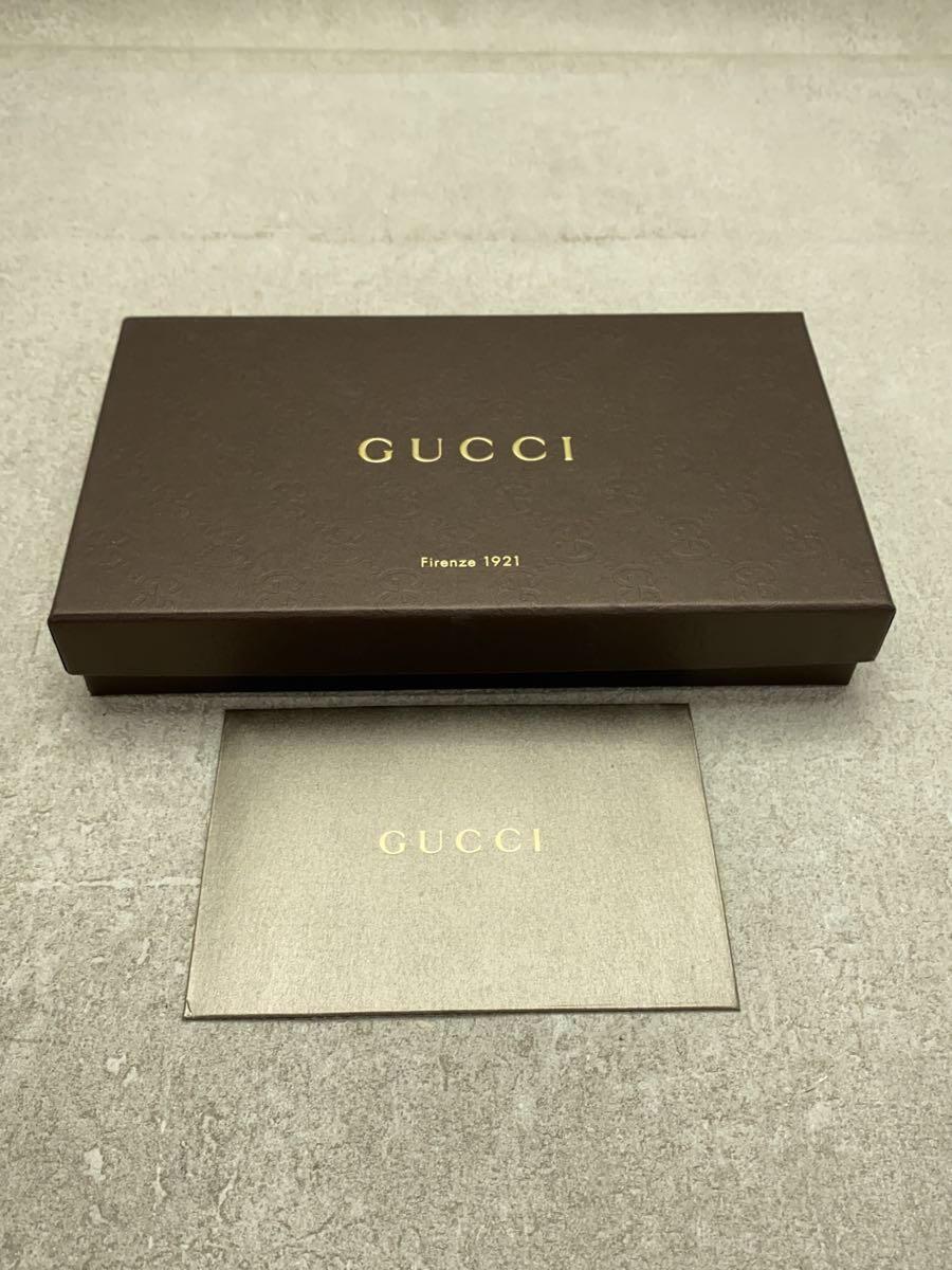 GUCCI◆長サイフ_マイクログッチシマ/レザー/PNK/レディース_画像7