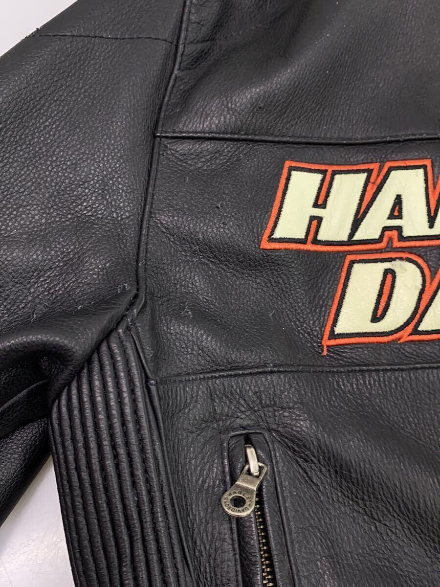 HARLEY DAVIDSON◆シングルライダースジャケット/00S/2006年製/S/レザー/BLK/98114-06VM_画像5