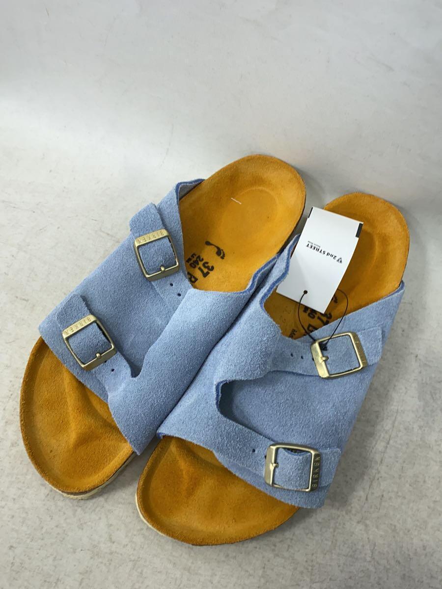 BIRKENSTOCK◆ビルケンシュトック/サンダル/37/ブルー/スウェード/0450443_画像2