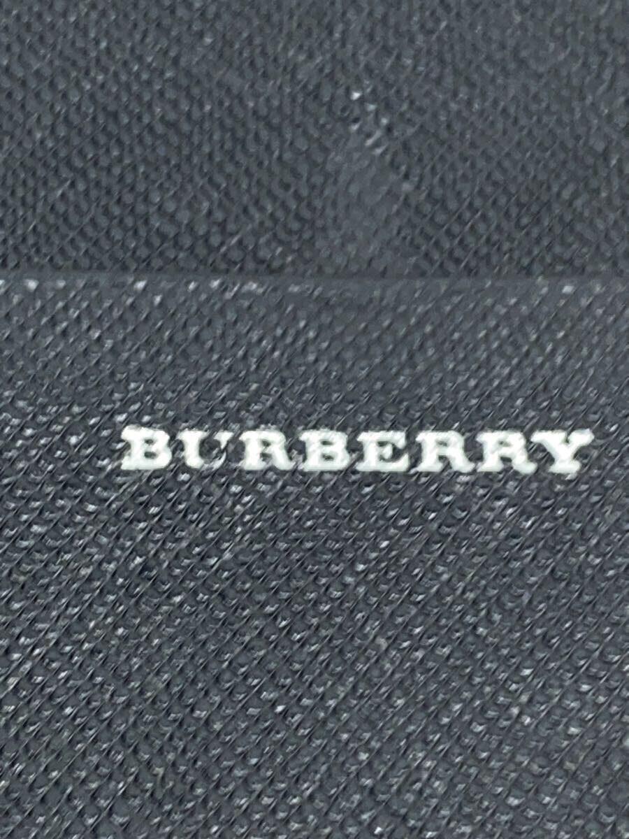 BURBERRY◆2つ折り財布/レザー/BLK/メンズ_画像3