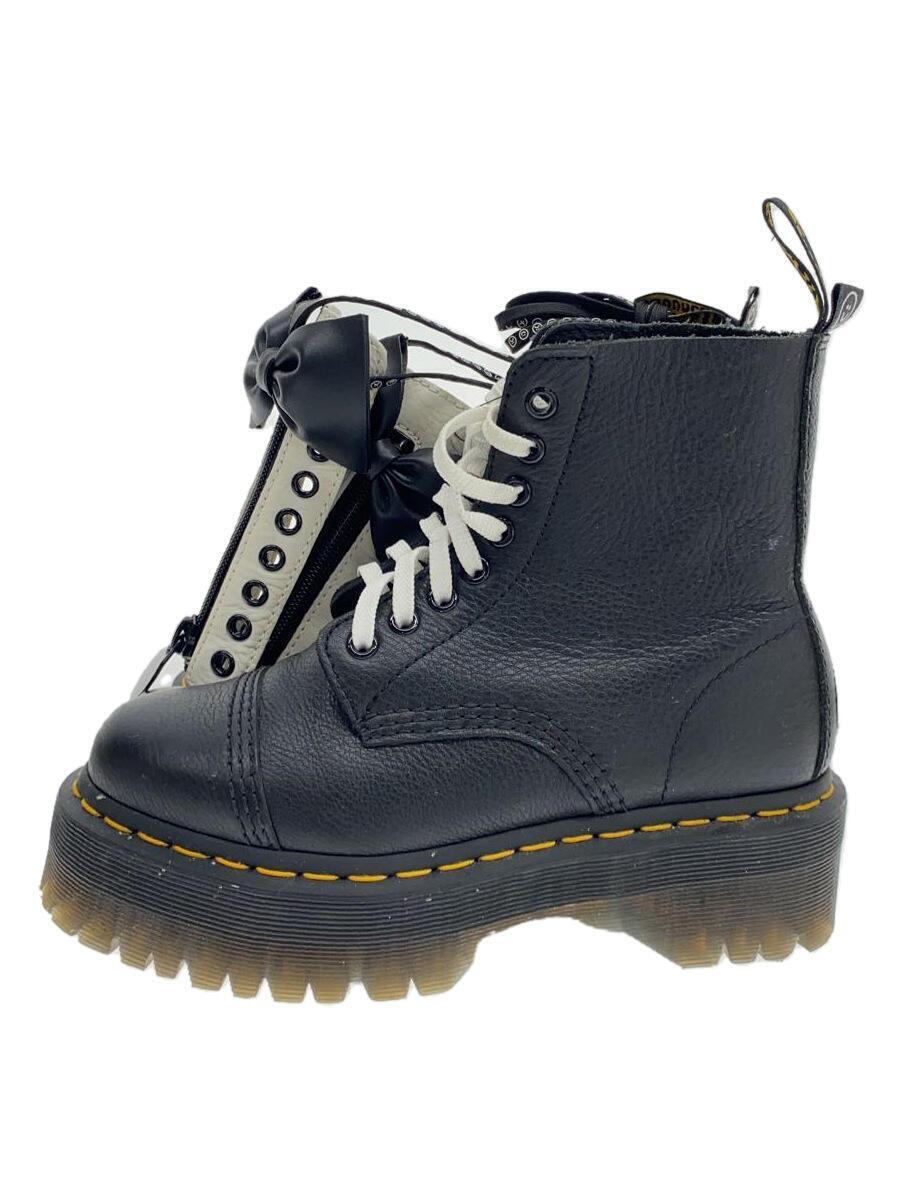 Dr.Martens◆レースアップブーツ/UK4/BLK/AW006/厚底_画像1