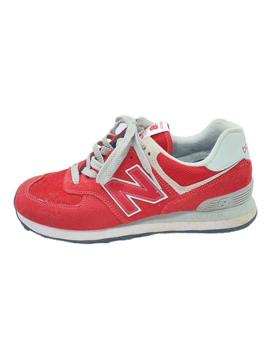 NEW BALANCE◆ニューバランス/ML574/25.5cm/RED_画像1