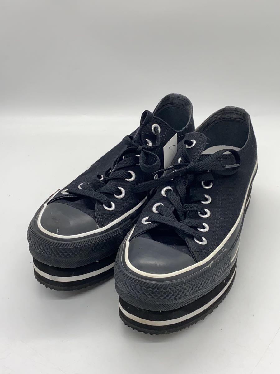 CONVERSE◆ローカットスニーカー/24cm/BLK_画像2