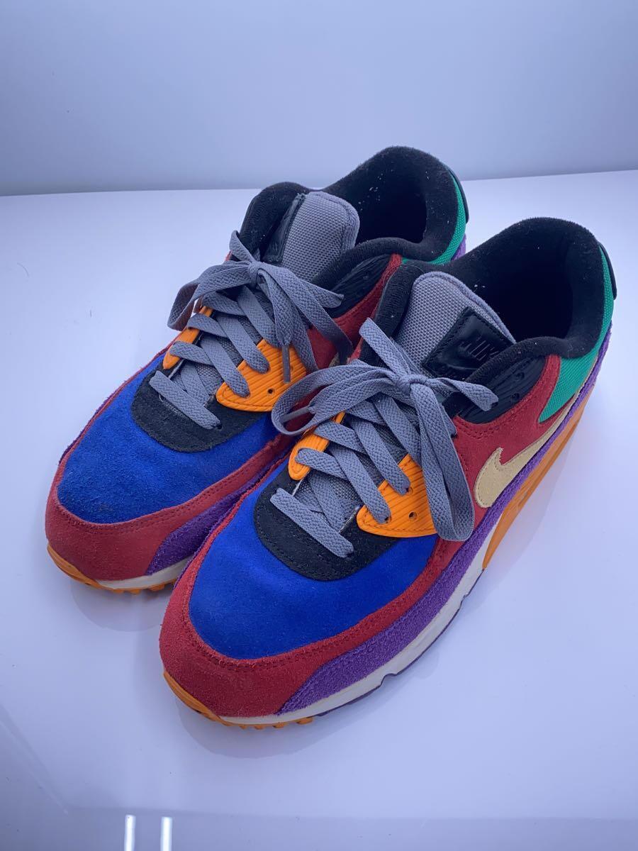 NIKE◆AIR MAX 90 QS/エアマックス/マルチカラー/CD0917-600/27cm/マルチカラー/スウェード_画像2