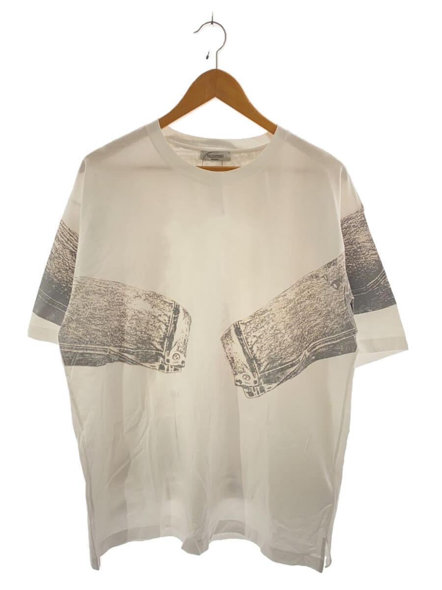 VALENTINO◆21SS/Tシャツ/XL/コットン/WHT/プリント/転写/VV3MG01F764_画像1