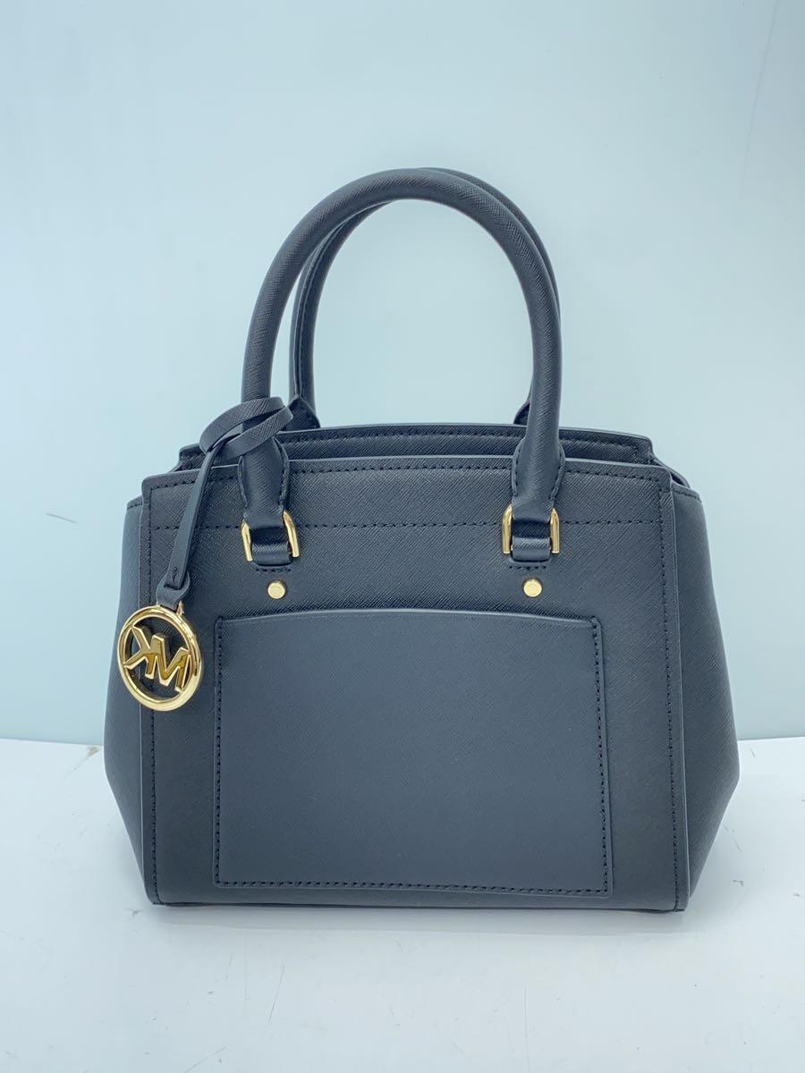 MICHAEL KORS◆ハンドバッグ/レザー/BLK/30T9GP9M2L_画像3